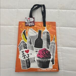 Trader Joe’s New York - Orange Reusable Tote Bag / rare